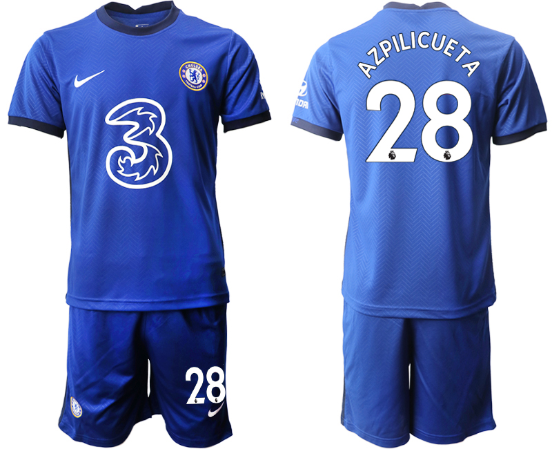 Men 2020-2021 club Chelsea home #28 blue Soccer Jerseys->chelsea jersey->Soccer Club Jersey